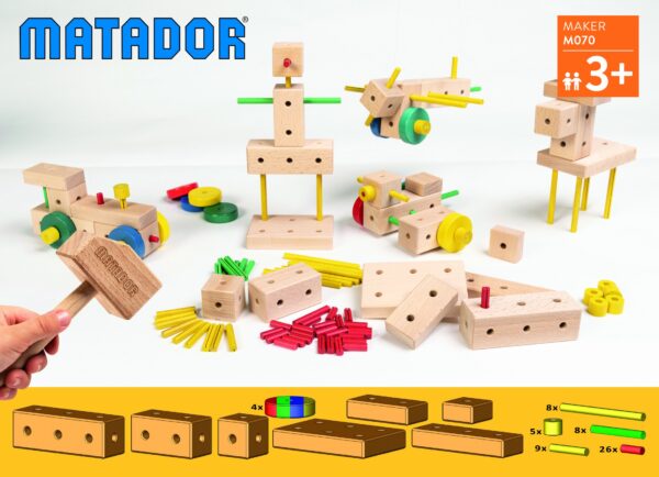 ⁦מטאדור בניית מודלים עץ איכותי אוסטרי - 70 חלקים⁩ – תמונה ⁦13⁩