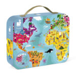 ⁦פאזל עגול דו צדדי  – כדור הארץ 208 חלקים⁩ – תמונה ⁦6⁩