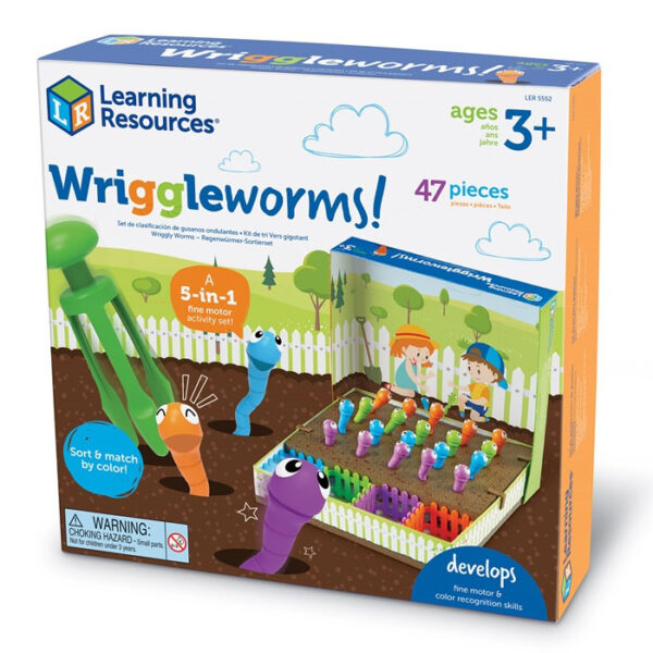 ⁦תולעים מתפתלות! מוטוריקה עדינה - 47 חלקים Learning Resources⁩ – תמונה ⁦2⁩