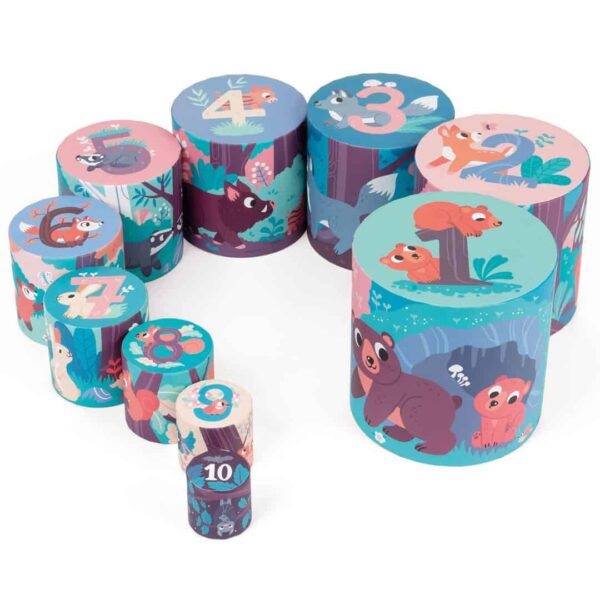 מגדל עגול חיות היער מבית המותג ג'אנוד הצרפתי