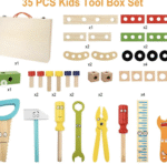 ⁦ארגז כלים מעץ בנייה חינוכית⁩ – תמונה ⁦2⁩