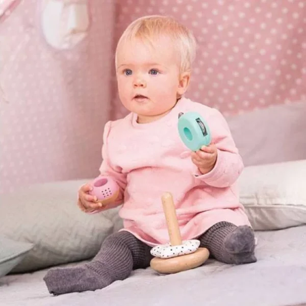 ⁦מגדל השחלה תפוח - Hape לתינוקות⁩ – תמונה ⁦2⁩