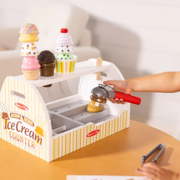 ⁦דוכן גלידה מעץ איכותי Melissa&Doug⁩ – תמונה ⁦11⁩