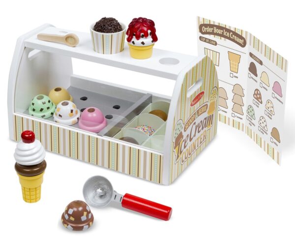 ⁦דוכן גלידה מעץ איכותי Melissa&Doug⁩ – תמונה ⁦9⁩