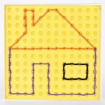 ⁦ערכת ציור שרוכים עם כרטיסי צורות (35 חלקים)⁩ – תמונה ⁦8⁩