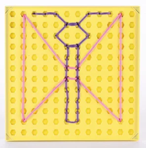 ⁦ערכת ציור שרוכים עם כרטיסי צורות (35 חלקים)⁩ – תמונה ⁦7⁩