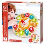 ⁦פאזל שעון צבעוני מבית - Hape⁩ – תמונה ⁦3⁩