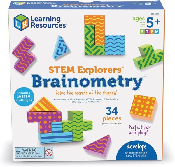 ⁦מוחמטריה – משחק חשיבה מרחבית STEM (34 חלקים) Learning resources⁩ – תמונה ⁦3⁩