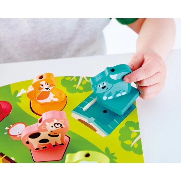 ⁦פאזל צלילים מעץ - חווה Hape⁩ – תמונה ⁦7⁩