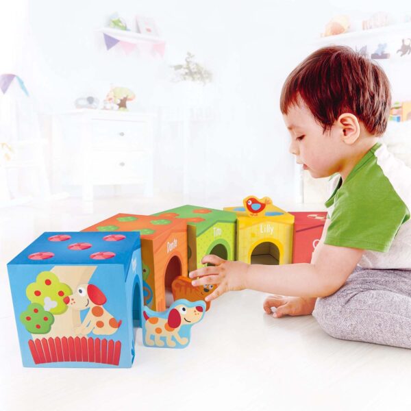 ⁦מגדל קוביות כולל חיות Hape⁩ – תמונה ⁦5⁩