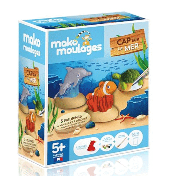 ערכת יצירה בגבס 3D - "שלישיית חיות הים"