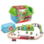 ערכת רכבת כפרית עם דלי אחסון - Hape