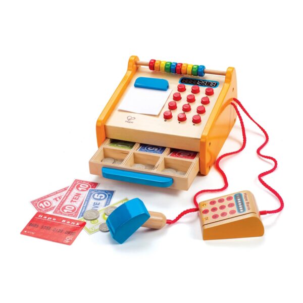 קופה עשירה ורושמת מעץ Hape