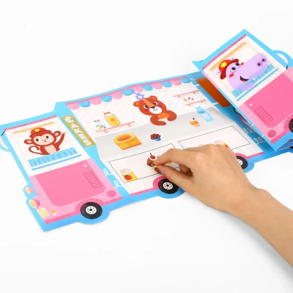 לוח פעילות מדבקות לשימוש חוזר - Tooky Toy
