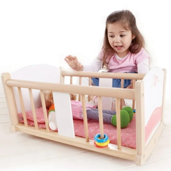 עריסה מעץ לבובה - Hape