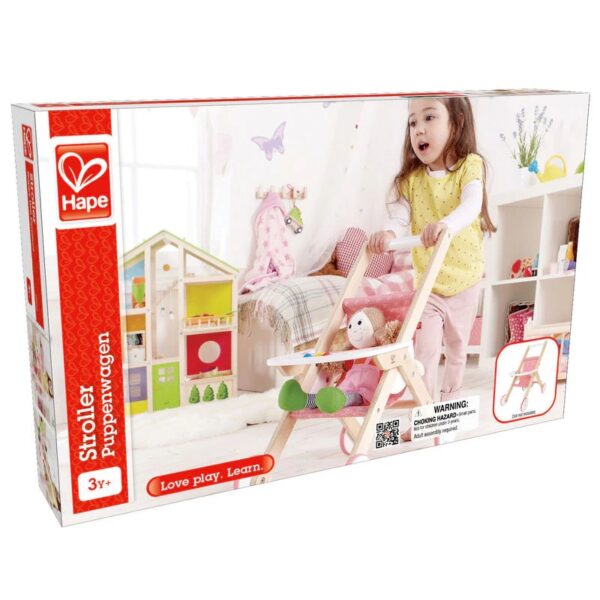 ⁦כסא אוכל מעץ לבובה - Hape⁩ – תמונה ⁦6⁩
