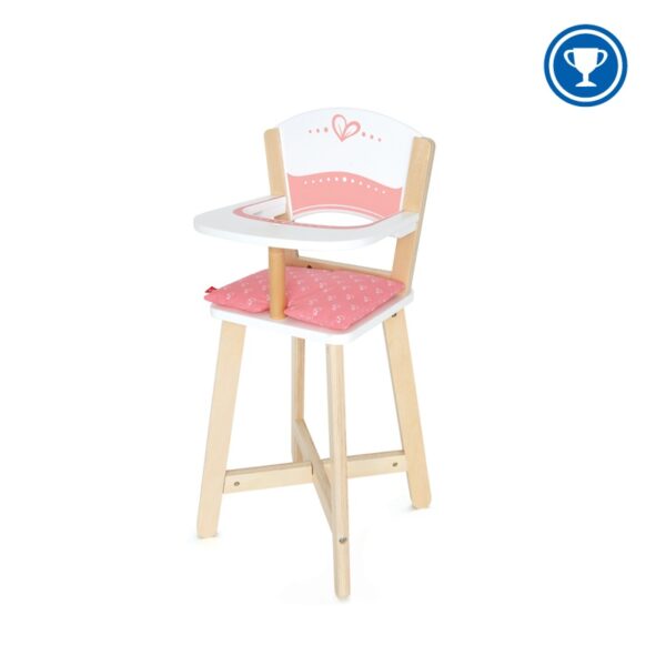 כסא אוכל מעץ לבובה - Hape