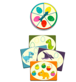 ⁦משחק שלוש באחד - זכרון , דומינו, בינגו Djeco⁩ – תמונה ⁦5⁩