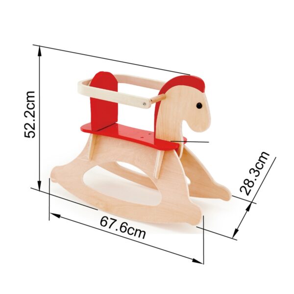 ⁦סוס נדנדה מעץ מלא - Hape⁩ – תמונה ⁦4⁩