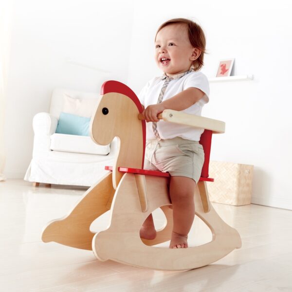 ⁦סוס נדנדה מעץ מלא - Hape⁩ – תמונה ⁦2⁩