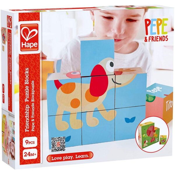 פאזל קוביות חברות - Hape