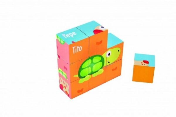 ⁦פאזל קוביות חברות - Hape⁩ – תמונה ⁦5⁩