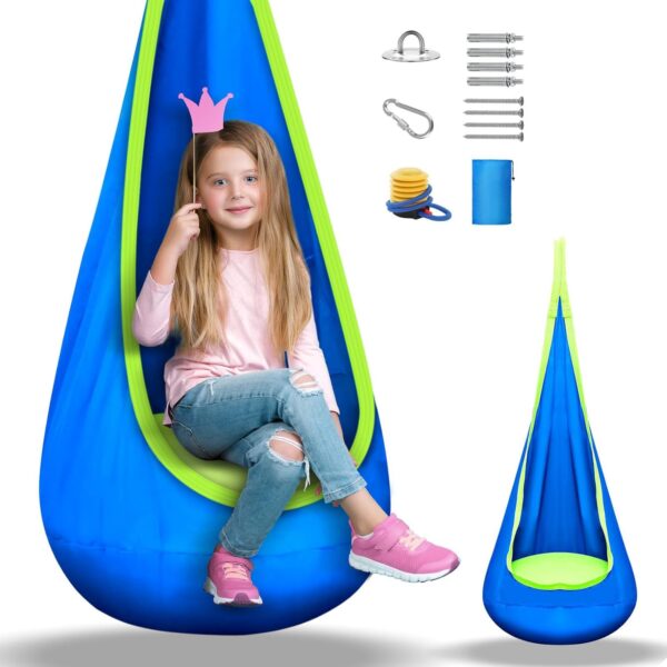 ⁦ערסל תלייה חושי לילדים עם תאורת לד – חיבוק מרגיע לפעוטות וילדים⁩ – תמונה ⁦10⁩