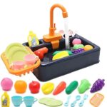 כיור עם ברז מתיז מים ו16 אביזרים