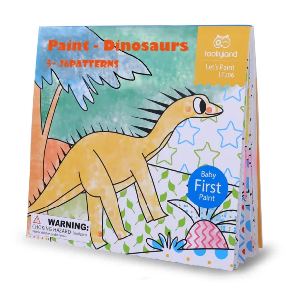 חוברת צביעה צבעי מים – דינוזאורים