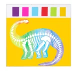 ⁦חוברת צביעה צבעי מים – דינוזאורים⁩ – תמונה ⁦3⁩