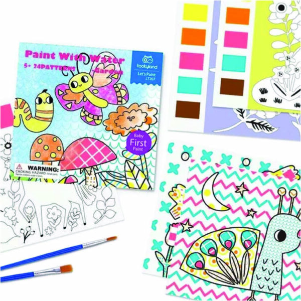 ספר ציור קסם עם מים