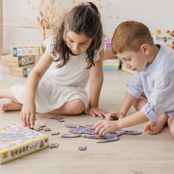 ⁦פאזל עץ חיות – נוף צבעוני בתלת מימד⁩ – תמונה ⁦5⁩