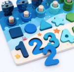 ⁦משחק דייג ומספרים - חינוכי ולימודי מעץ⁩ – תמונה ⁦3⁩