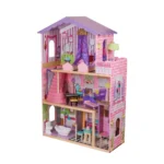 ⁦בית בובות עץ 3 קומות עם מעלית וריהוט מלא⁩ – תמונה ⁦3⁩