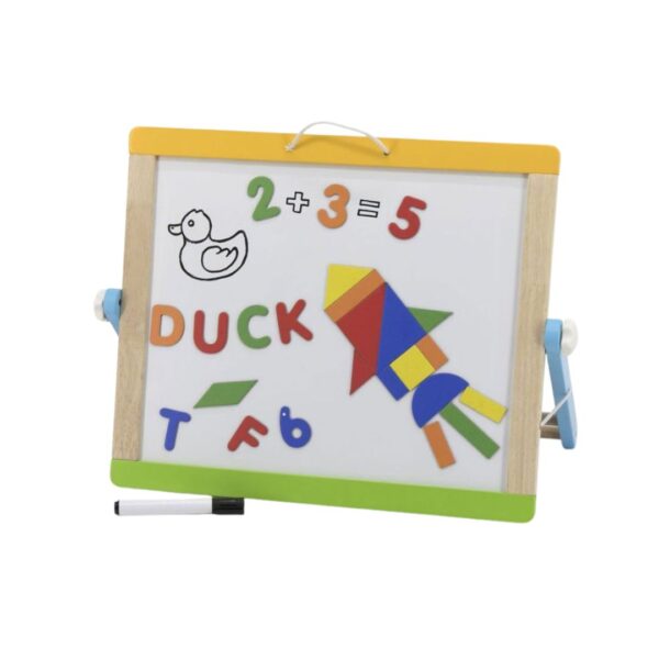 לוח מגנטי דו-צדדי למחיקה ולגיר