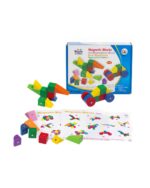 קוביות עץ מגנטיות – סט הרכבה 32 חלקים