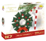 לגו זר וממתק - קישוט חג מולד לבנייה