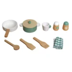 ⁦מטבח עץ לילדים - דגם מיכל בצבע ירוק⁩ – תמונה ⁦5⁩