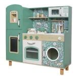 ⁦מטבח עץ לילדים - דגם מיכל בצבע ירוק⁩ – תמונה ⁦2⁩