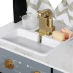 ⁦מטבח עץ לילדים – שחור יוקרתי⁩ – תמונה ⁦4⁩