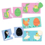 ⁦פאזל לקטנים - חיות מטילות Djeco⁩ – תמונה ⁦3⁩