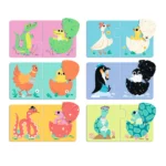 ⁦פאזל לקטנים - חיות מטילות Djeco⁩ – תמונה ⁦4⁩