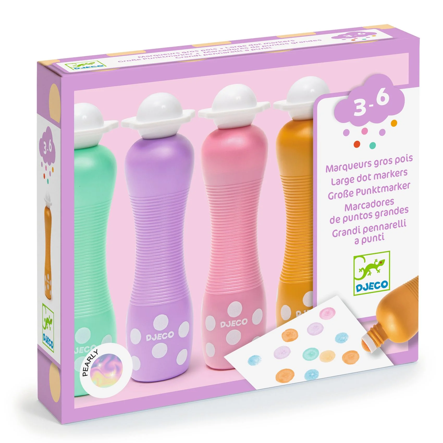 DJ09058-B3D-RVB_2000x יצירה חומרים - מרקרים פנינה Djeco – תמונה 1