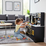 ⁦מטבח עץ לילדים – שחור יוקרתי⁩ – תמונה ⁦6⁩