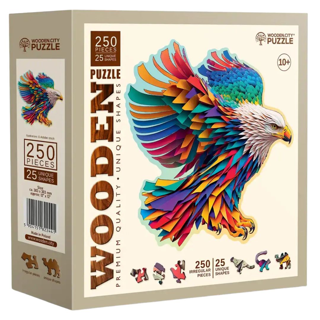 a2 נשר צבעוני – פאזל עץ 250 חלקים – תמונה 1