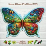 ⁦פרפר צבעוני – פאזל עץ 150 חלקים⁩ – תמונה ⁦4⁩