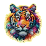 ⁦טיגריס צבעוני – פאזל עץ 250 חלקים⁩ – תמונה ⁦5⁩