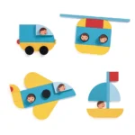 ⁦קוביות - הרכבת כלי רכב Djeco⁩ – תמונה ⁦3⁩