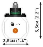⁦לגו שלגוני - קישוט חג מולד לבנייה⁩ – תמונה ⁦3⁩