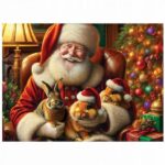 ⁦סנטה והארנבות | פאזל עץ 150 חלקים⁩ – תמונה ⁦2⁩